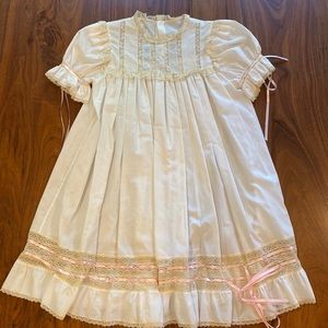 Vintage Children’s Dress with Lace Detail